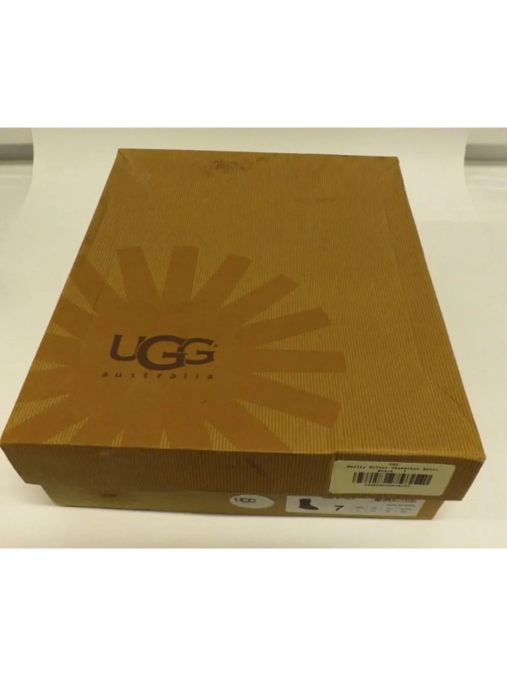 UGG Womens Bailey Button Boots Black Size 7 New In Box With Tags